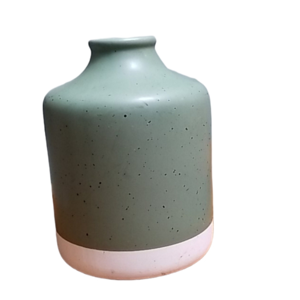 Ceramic speckled vase